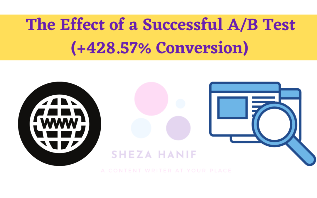 The Effect of a Successful A/B Test (+428.57% Conversion) 